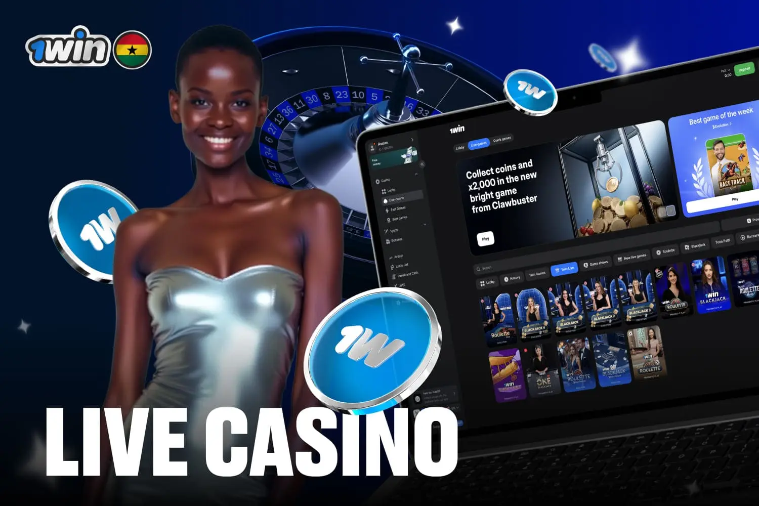 1win live casino experience